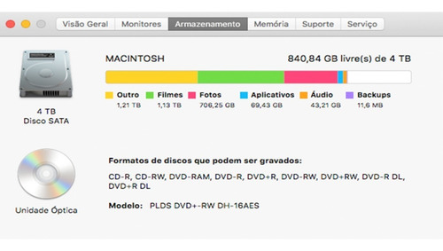 iMac Hackintosh - I7 - 16gb - 4tb - Geforce Gtx 745 4gb
