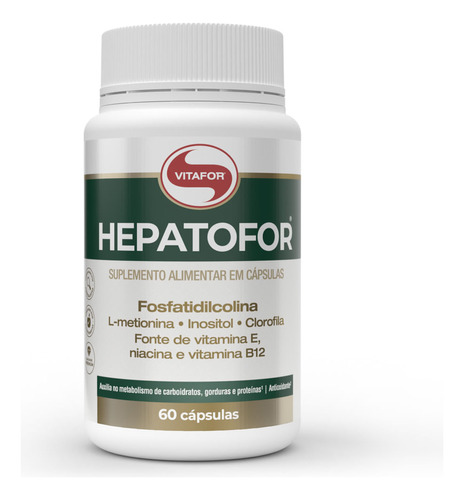 Vitafor Hepatofor 60 Capsulas sem sabor