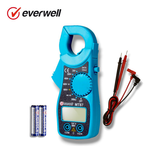 Pinza Amperimétrica Digital Mt87 Everwell