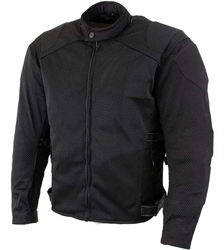 Xelement Cf - Chaqueta De Malla Negra Para Motocicleta Con .