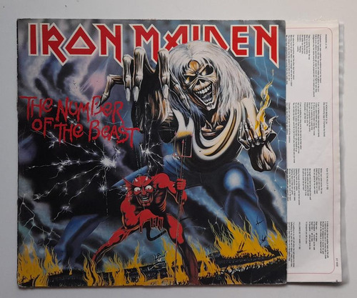 Iron Maiden The Number Of The  Lp Vinilo Alema 82 Hh