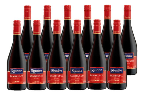 Vino Tinto Riunite Lambrusco 750 Ml Caja De 12 Pz