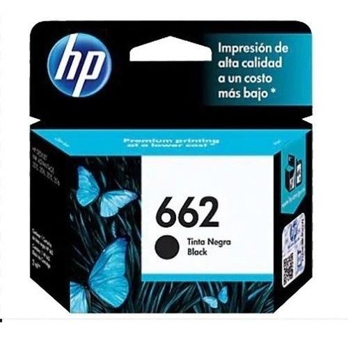 Cartucho Hp 662 Negro Original