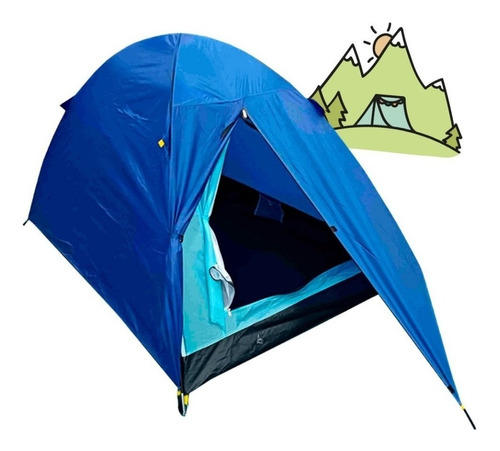 Carpa 4 Personas Coral Pro C/ Cubretecho Mosquitero Broksol