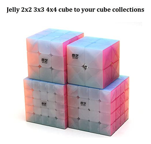 Cubo De Velocidad Jelly Warrior 3 X 3 X 3 Transparente Color De La Estructura