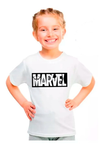 Polera Logo Marvel Niño/niña/jovenes