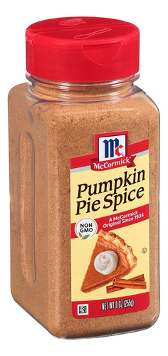 Pumpkin Pie Spice Mccormick En Polvo Bote Grande 255g Import