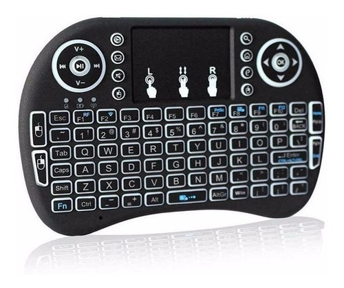 Mini Teclado Inalámbrico Airmouse Android Smart Tv Iluminado