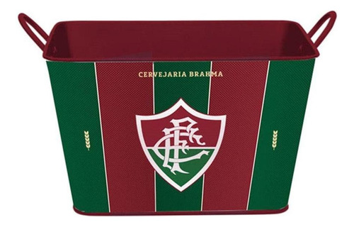 Balde Para Gelo Cervejaria Brahma 8608788 Fluminense 8 L Cor Verde E Vinho