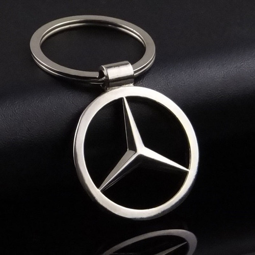 Chaveiro Mercedes Benz Logo Gancho Cromado - Classe A C Gla