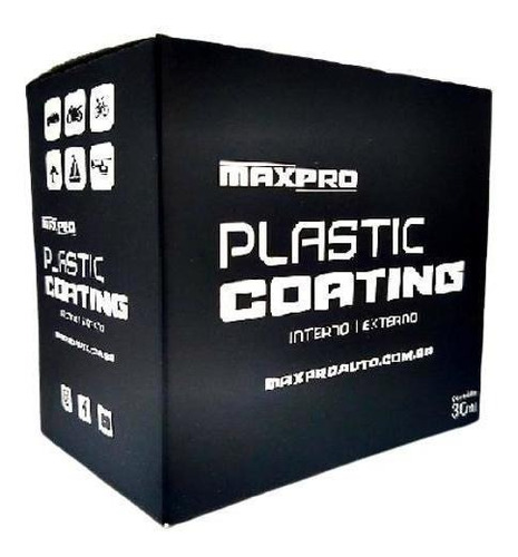 Vitrificador Para Plásticos Plastic Coating 30ml Maxpro