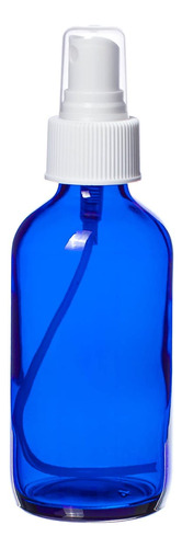 Botella Azul De Vidrio De 4 Oz, Tipo Pulverizador Para Aceit