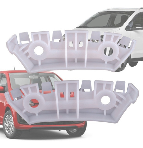 Par Guia Parachoque Dianteiro Volkswagen Up 2014 A 2021