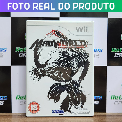 Madworld Original Europeu Nintendo Wii Midia Fisica (Usado)