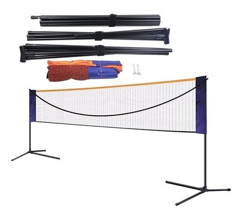 Red Badminton Portatil 20.0 ft 20 Pie Tenis Ajustable Bolsa