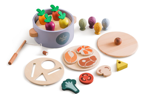 Olla Multifunción, Juego Magnético De Verduras Para Pesca, E