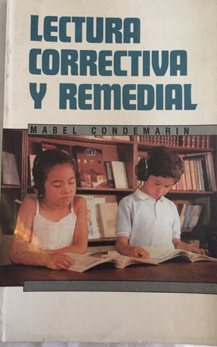 Libro Lectura Correctiva Y Remedial Mabel Condemarín