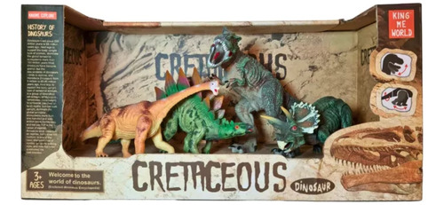 Juguetes Dinosaurios Cretaceus X4 Unidades 