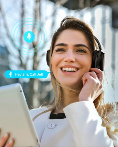 Hroeenoi Auriculares Inalámbricos Bluetooth Con Cancelación Color Negro