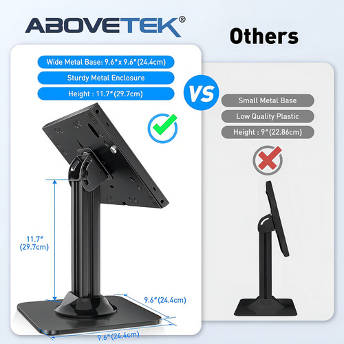 Soportes Para Tabletas Abovetek Th-318b Negro, 9.7 A 10.5