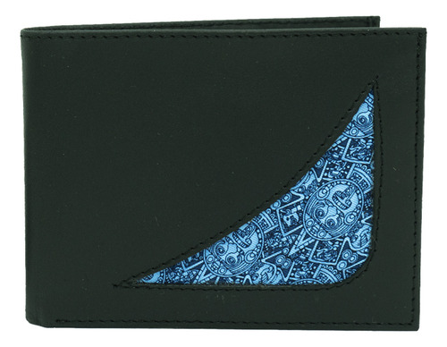 Cartera Metstli Pineda Covalin Diseño Piedra Del Sol Color Marino