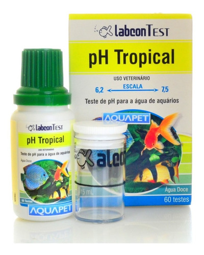 Alcon Labcon Teste Ph Para Aquários Tropical 15ml Full
