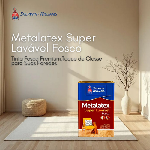 Tinta Super Lavável Sherwin Williams Premium Fosco 18l Cores