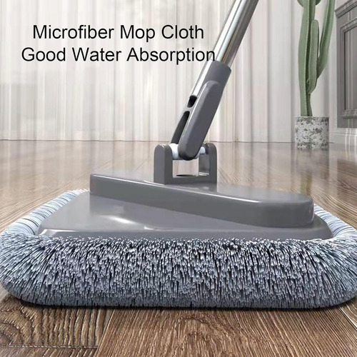 Juego De Cubo Para Fregona Con Tela Giratoria De Microfibra