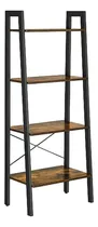Comprar Vasagle Estantería De Escalera, Estantería De 4 Niveles, Para Salón, Dormitorio, Cocina, Oficina En Casa, Estilo Industrial, Marco De Acero, Marrón Rústico Y Negro Mlls44xv1