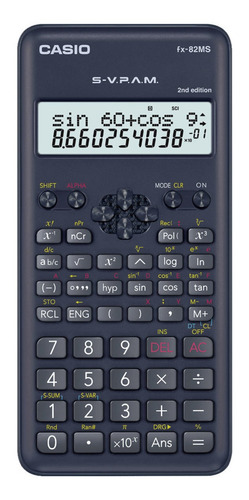 Calculadora Científica 12 Dígitos Ffx-82ms-2-s4-dh Preta