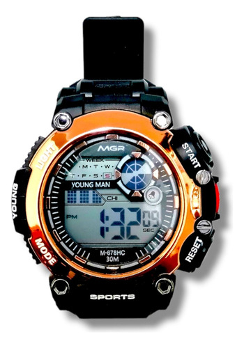Reloj Mgr Deportivo M-678hc Resistente Al Agua Original