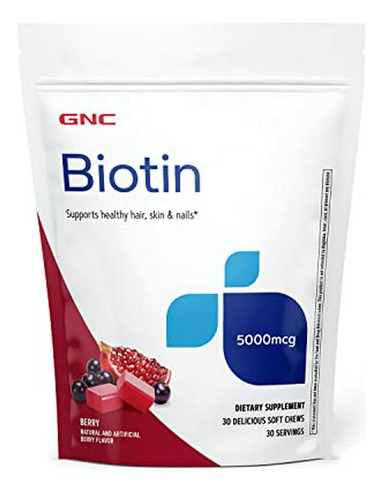 Gnc Biotina 5000mcg - 30 Masticables