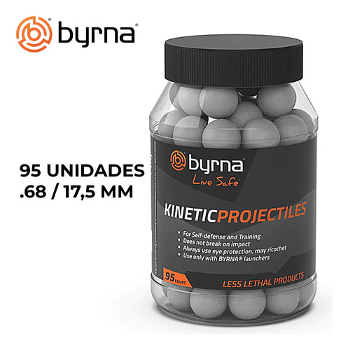 Imagen 3 de 10 de Postas De Polímero Byrna X95 Kinetic Disuasiva Sd .68 / 17,5