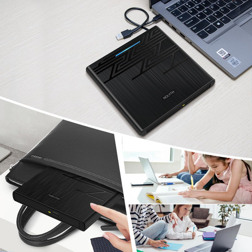 Lector Dvd Externo Usb 3.0/usb C Grabador Cd/dvd / Rw Para P