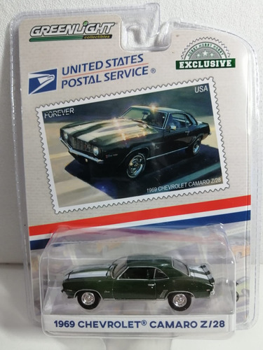 Chevrolet Camaro Z 28 1969 Escala 1 64 Greenlight 