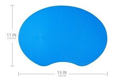 Tapete De Goma Kidkusion 15 X 11, Azul