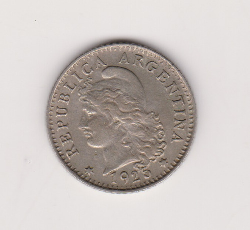 Moneda Argentina 5 Ctvs 1925 Janson 156  Excelente +