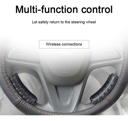 Volante Universal Led Controle Remoto Carro Dd Remoto