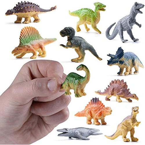 Prextex 12 Minifiguras De Dinosaurio Para Decoración De Tart