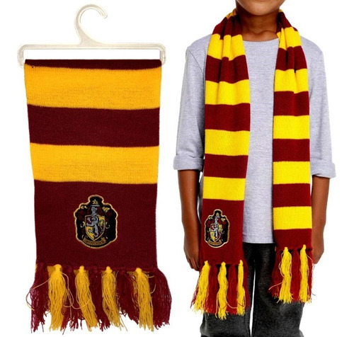 Cachecol Infantil Tricot Harry Potter Grifinória Gryffindor