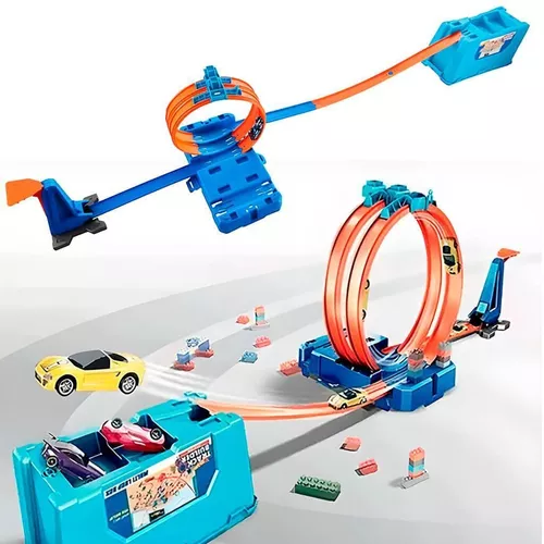 Pista Hot Wheels Caixa de Manobra track builder +2 carrinhos - GAMES &  ELETRONICOS