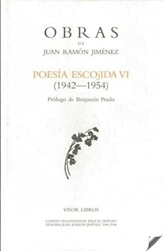 Libro O.c.juan Ramon Jimenez Poesia Escojida Vi De Jimenez J