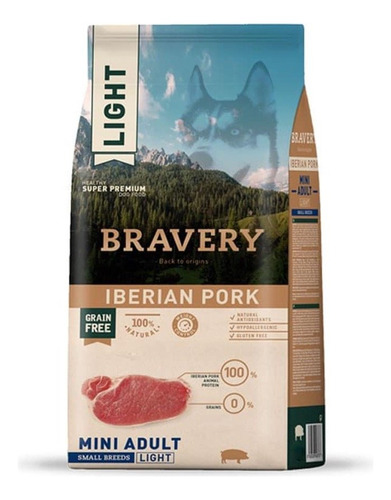 Bravery® Mini Light Adulto Razas Pequeñas Cerdo Ibérico 7kg