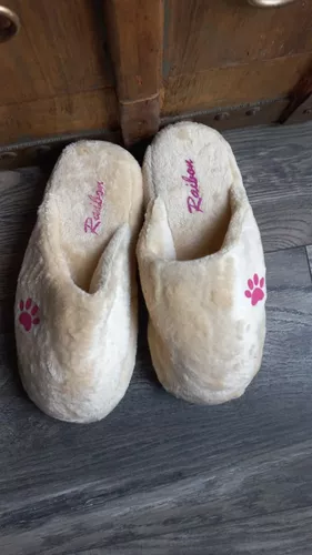 Pantuflas Hombre Peluche Ojotas Chinelas Cómodas Liviana