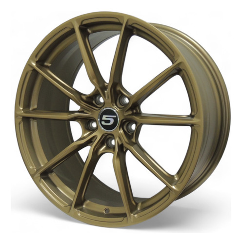 Jogo Roda Hre P104sc Aro 19 Tala 8.5 5x120 Bronze Fosco