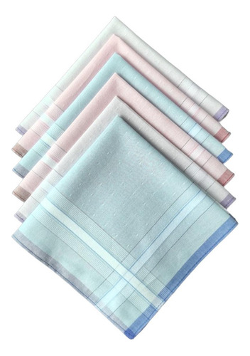 6 Pañuelos Para Hombres, Toallas De Algodón Para Limpiar