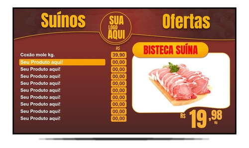 Menu Digital Para Açougue E Casa De Carnes