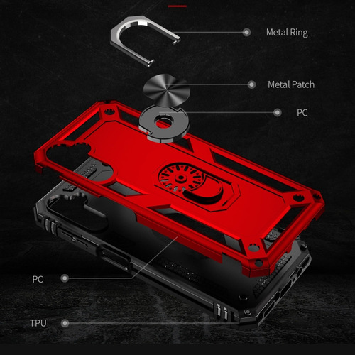 Funda Uso Rudo Shockproof Para Galaxy A52 + Cristal