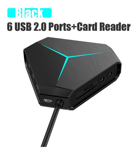 Multi Usb 2.0 Hub Splitter Usb Alta Velocidad 6 Puertos Hub