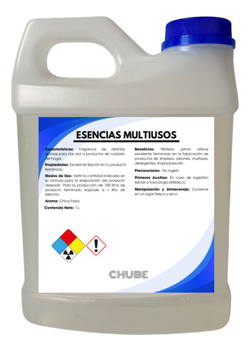 Esencia Fragancia Aroma Para Shampoo 1 Lt